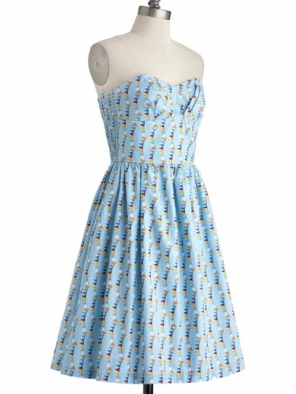 Myrtlewood of California Light Blue Halter Dress - Picture 2 of 10